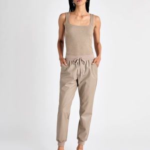 Vegan Leather Jogger